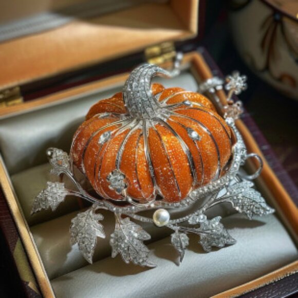Pumpkin Pin Luxury Halloween/Fall Pumpkin Brooch Pin